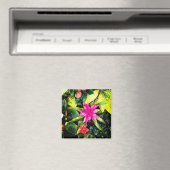 Pinke Blumen Magnet (In Situ (Geschirrspüler))