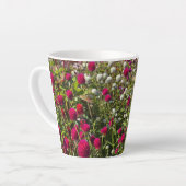 Pinke Blumen Milchtasse (Linke Ecke)