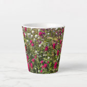 Pinke Blumen Milchtasse (Vorderseite)