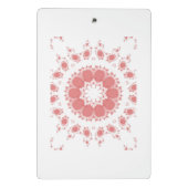 PINKE BLUMEN MINI KLEMMBRETT (Rückseite)