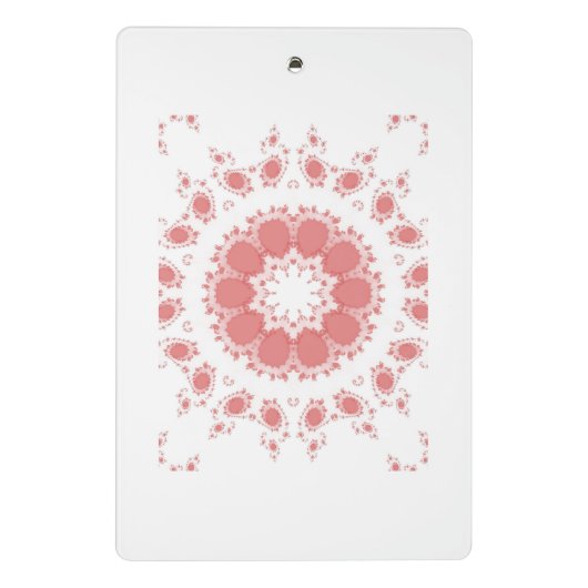 PINKE BLUMEN MINI KLEMMBRETT (Rückseite)