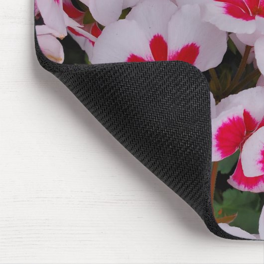 Pinke Blumen Mousepad (Ecke)