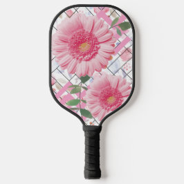 Pinke Blumen Pickleball Schläger