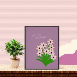 Pinke Blumen Poster