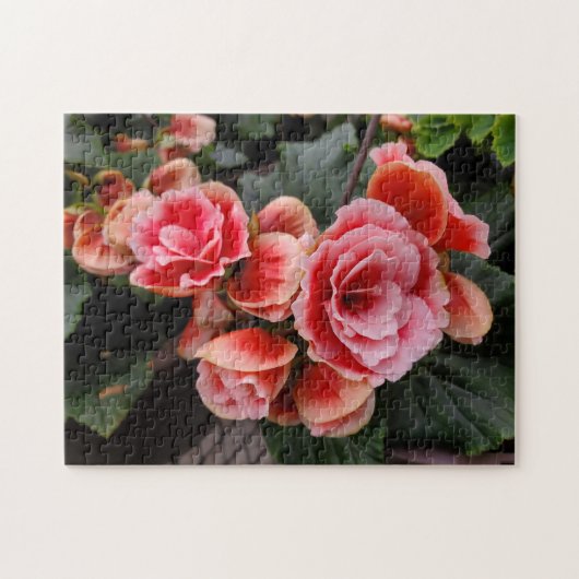 Pinke Blumen Puzzle (Horizontal)