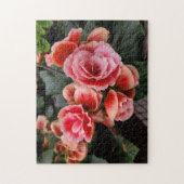 Pinke Blumen Puzzle (Vertikal)