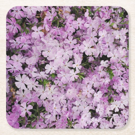 Pinke Blumen Rechteckiger Pappuntersetzer (Vorderseite)
