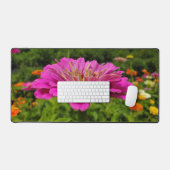 Pinke Blumen Schreibtischunterlage (Tastatur & Maus)
