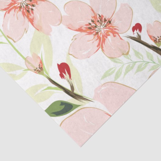 Pinke Blumen Seidenpapier (Ausschnitt)