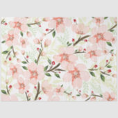 Pinke Blumen Seidenpapier (Vorderseite)