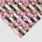 Pinke Blumen Seidenpapier (Ausschnitt)