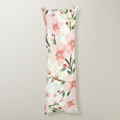 Pinke Blumen Seitenschläferkissen (Rückseite (Vertikal))