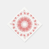 PINKE BLUMEN SERVIETTE (Ecke)