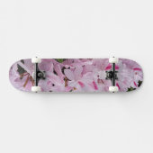 Pinke Blumen Skateboard (Horizontal)