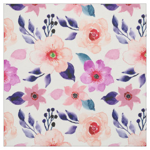 Pinke Blumen Stoff