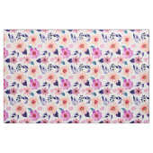Pinke Blumen Stoff (Fat Quarter (45,7 x 55,9 cm))