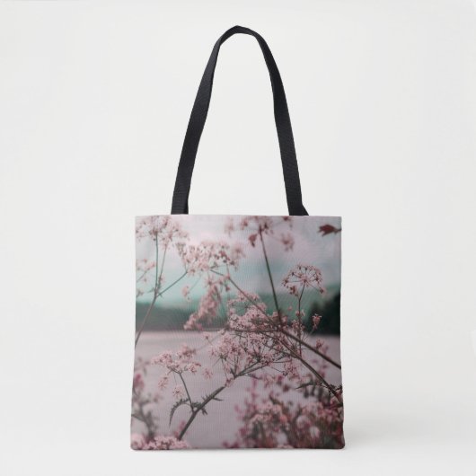 PINKE BLUMEN TASCHE (Vorderseite)