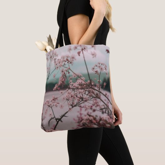 PINKE BLUMEN TASCHE (Von Nahem)