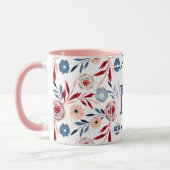 Pinke Blumen Tasse (Links)