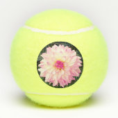 Pinke Blumen Tennisbälle (Rückseite)