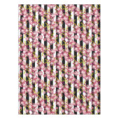 Pinke Blumen Tischdecke (Vorderseite)