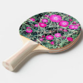 Pinke Blumen Tischtennis Schläger (Vorderseite)