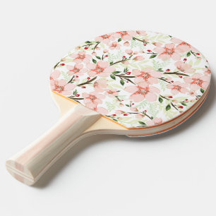Pinke Blumen Tischtennis Schläger