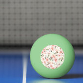 Pinke Blumen Tischtennisball (Netto)