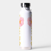 Pinke Blumen Trinkflasche (Links)