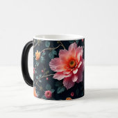 Pinke Blumen Verwandlungstasse (Vorderseite Links)