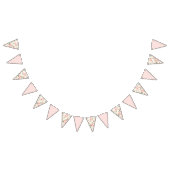 Pinke Blumen Wimpelkette (Alle)