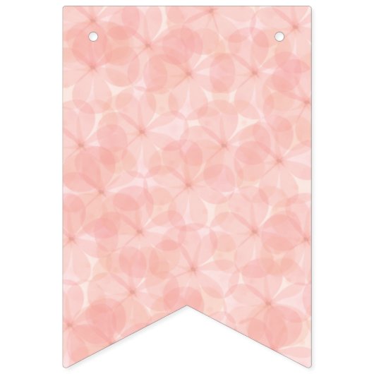 Pinke Blumen Wimpelkette (Dritte Fahne)