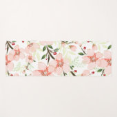 Pinke Blumen Yogamatte (Vorderseite (Horizontal))