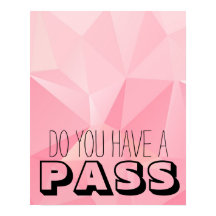 Pinke geometrische Formen HABEN SIE EIN PASS