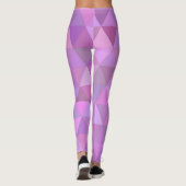 Pinke geometrische Leggings (Rückseite)