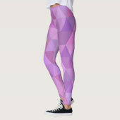 Pinke geometrische Leggings (Links)