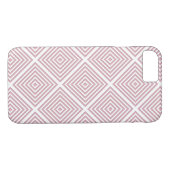 Pinke geometrische Quadrate Case-Mate iPhone Hülle (Rückseite (Horizontal))