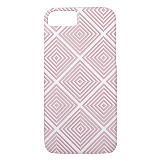 Pinke geometrische Quadrate Case-Mate iPhone Hülle (Rückseite)