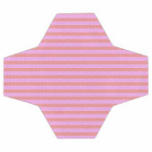 Pinke geometrische Streifen Fußball (Flach)