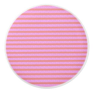 Pinke geometrische Streifen Keramikknauf