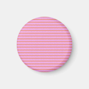 Pinke geometrische Streifen Magnet