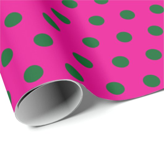 Pinke getupft geschenkpapier (Rolleneckpunkt)