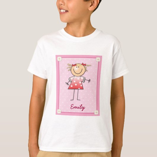 Pinke getupft T-Shirt (Vorderseite)