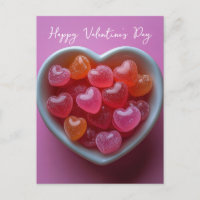 Pinke Herzen in Schale Valentinstag