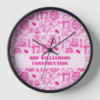 Pinke, mädchenhaft, moderner Architectural Bluepri
