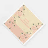 Pinke mit Polka-Punkten Serviette (Ecke)