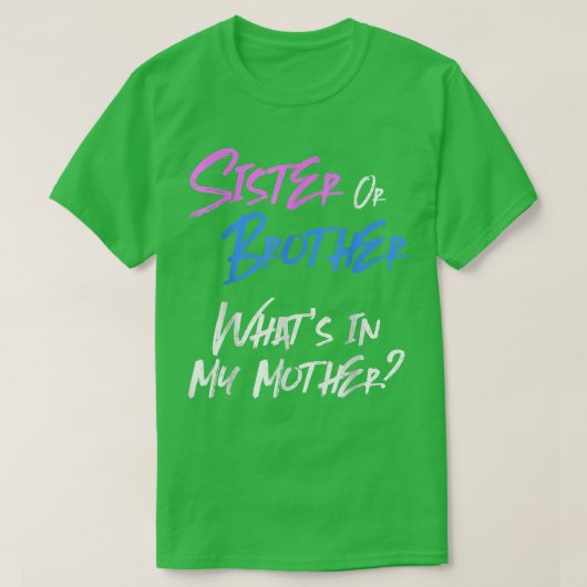 Pinke oder blaues Geschlecht R T-Shirt (Design vorne)