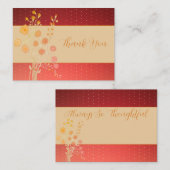 Pinke und rostbraune mitteilungskarte (Vorne/Hinten)