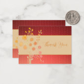 Pinke und rostbraune mitteilungskarte (Vorderseite/Rückseite Beispiel)