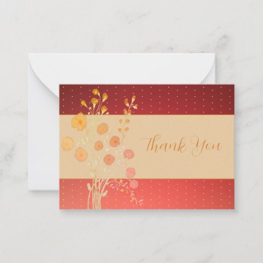 Pinke und rostbraune mitteilungskarte (Vorderseite)